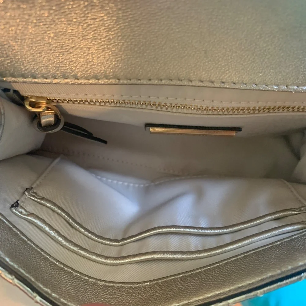 Tory Burch Gold Small Fleming Leather Handbag - Picture 11 of 13